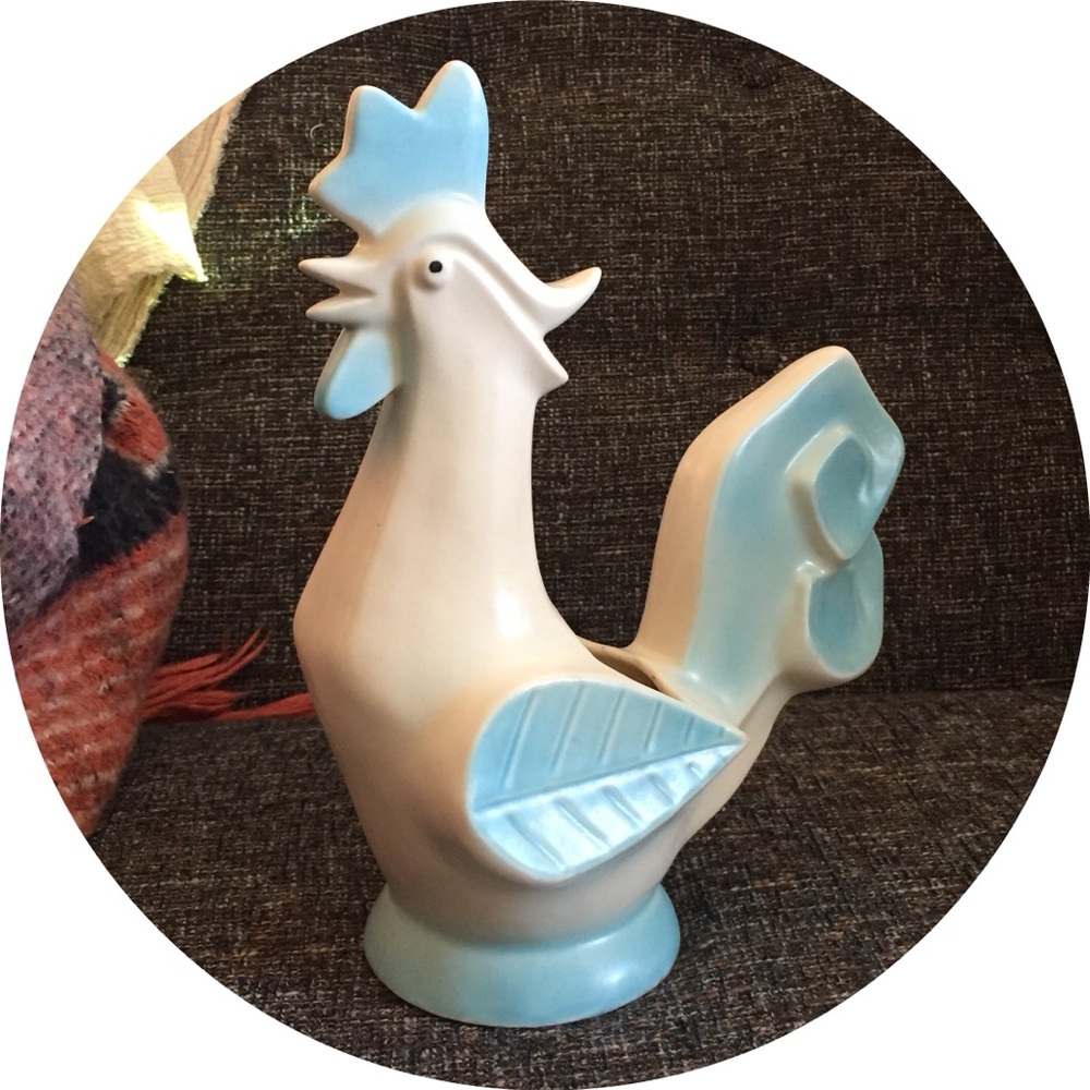 Vintage MCM Rooster Vase 🐓